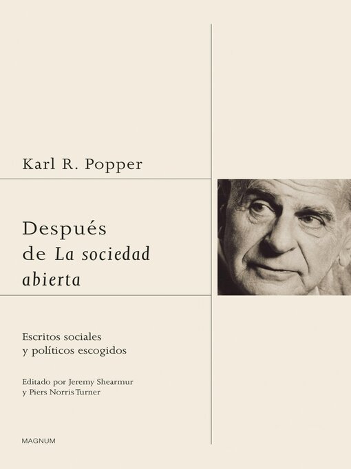 Title details for Después de La sociedad abierta by Karl R. Popper - Available